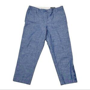 EUC Talbots Blue Cotton Capris Size 2P